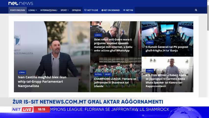 Net Live - 16/06/2026 - NET On Demand
